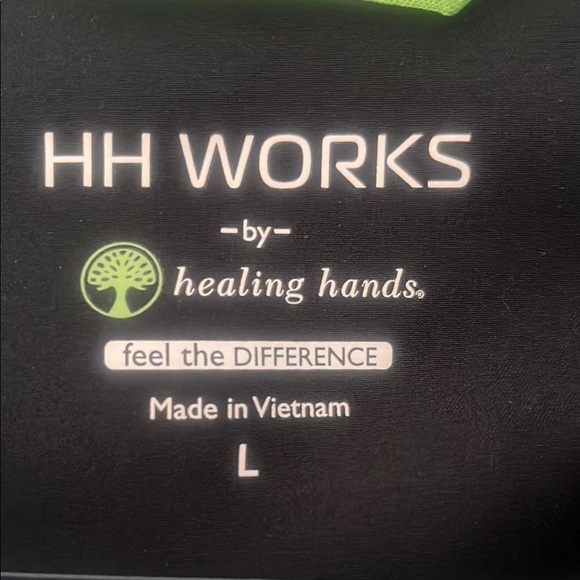 Healing Hands Black scrub jacket - Picture 2 of 6